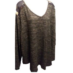 Truself Baggy Floral Knit Knit Tunic Size 2X